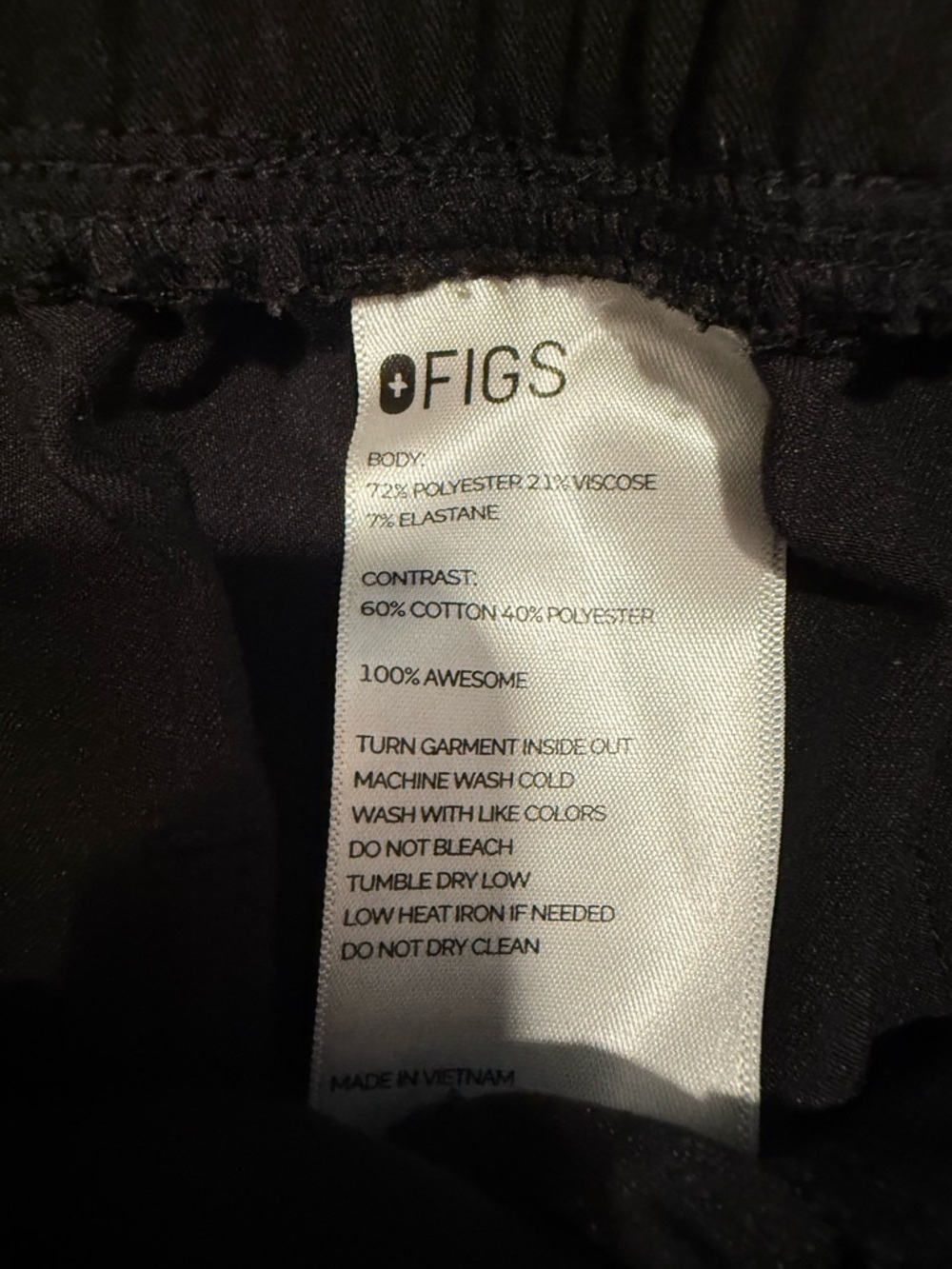 Figs high waisted scrub bottoms size M - Picture 4 of 5